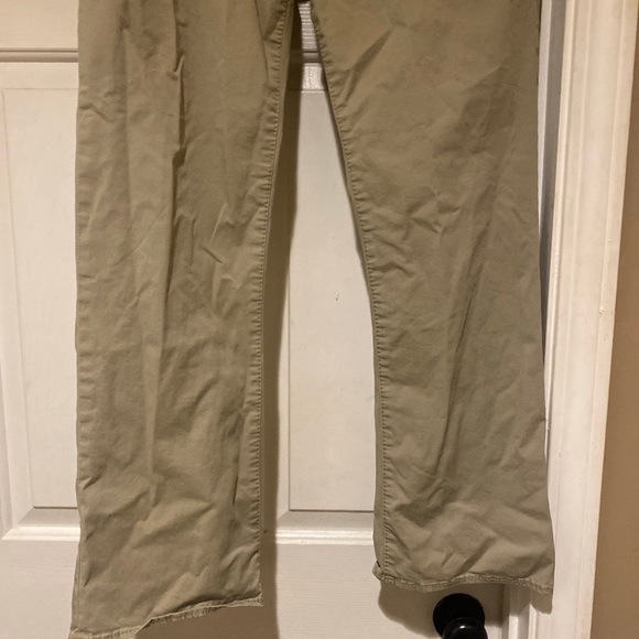 BKE Pants Mens 34 S Beige Khaki Jake Straight Stretch Flat Front Casual - Picture 2 of 8
